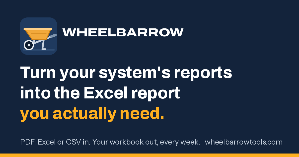 I built a tool that turns the PDF reports your software prints into the Excel report you actually ne